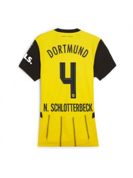 Borussia Dortmund Nico Schlotterbeck #4 Zenski Domaci Dres 2024-25 Kratak Rukavima